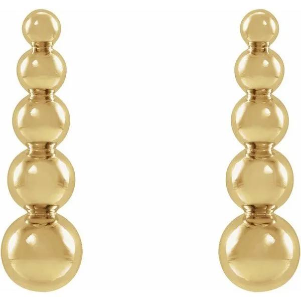 Graduated Ball Earrings Image 2 Rasmussen Jewelers Spanish Fork, UT