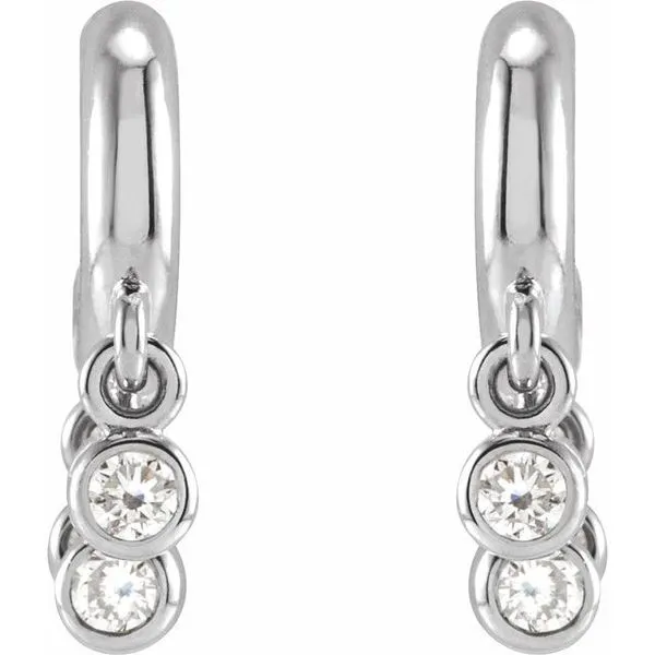 Fringe Hoop Earrings Image 2 Cherry Street Jewelers Tulsa, OK