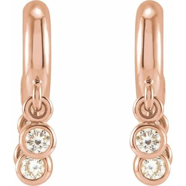 Fringe Hoop Earrings Image 2 Cherry Street Jewelers Tulsa, OK