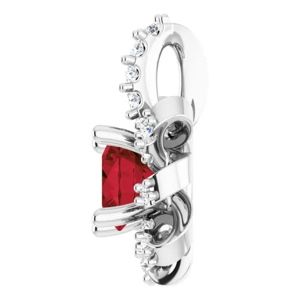 Halo-Style Pendant Image 3 Michael's Jewelry North Wilkesboro, NC