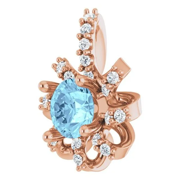 Halo-Style Pendant Image 2 Michael's Jewelry North Wilkesboro, NC