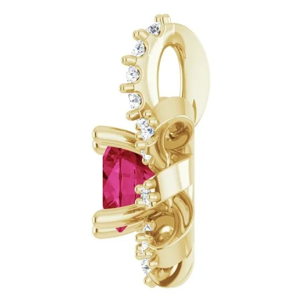 Halo-Style Pendant Image 3 James & Williams Jewelers Berwyn, IL