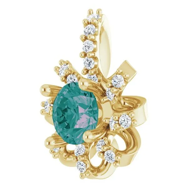 Halo-Style Pendant Image 2 Hopman Jewelers Elkhart, IN