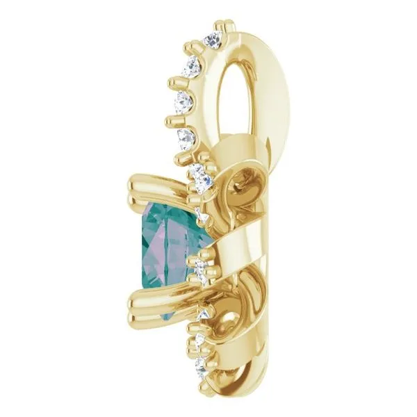 Halo-Style Pendant Image 3 Rick's Jewelers California, MD