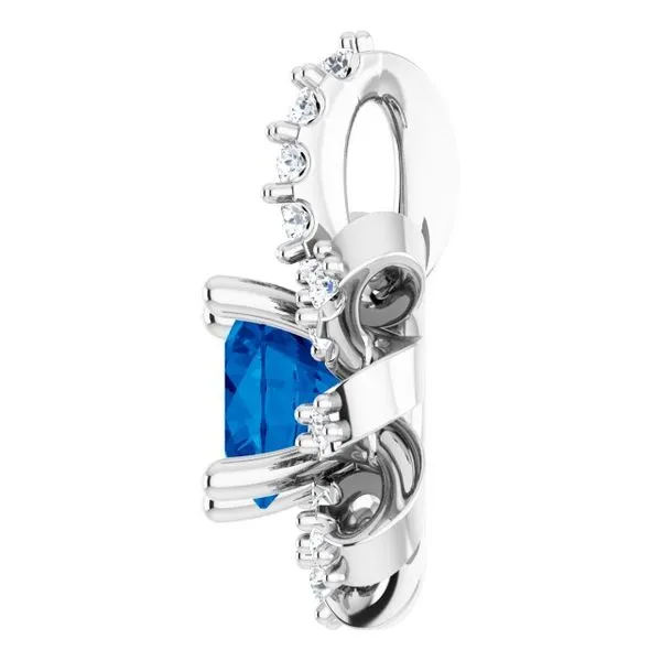 Halo-Style Pendant Image 3 Rick's Jewelers California, MD