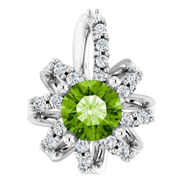 Halo-Style Pendant Long Jewelers Chesapeake, VA