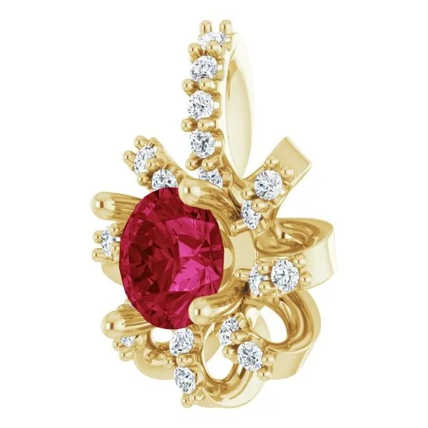 Halo-Style Pendant Image 2 Diny's Jewelers Middleton, WI