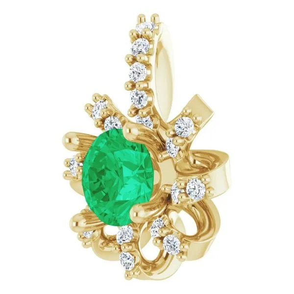 Halo-Style Pendant Image 2 Michael's Jewelry North Wilkesboro, NC