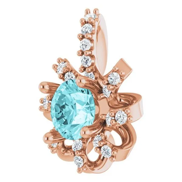 Halo-Style Pendant Image 2 Hopman Jewelers Elkhart, IN