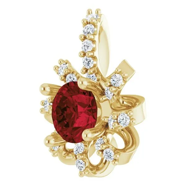 Halo-Style Pendant Image 2 Rick's Jewelers California, MD