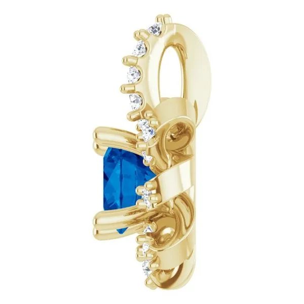 Halo-Style Pendant Image 3 James & Williams Jewelers Berwyn, IL