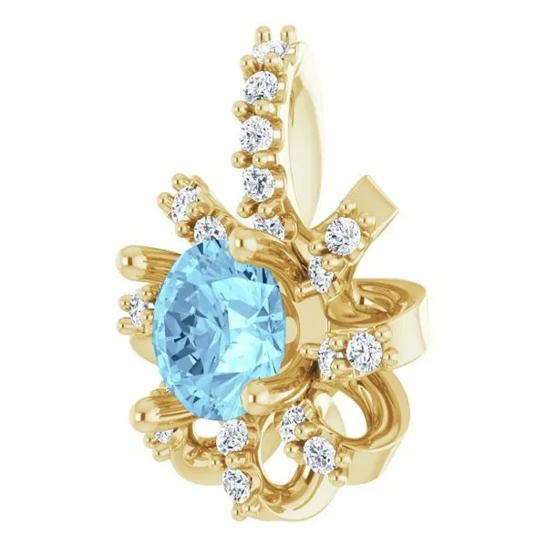 Halo-Style Pendant Image 2 D'Errico Jewelry Scarsdale, NY