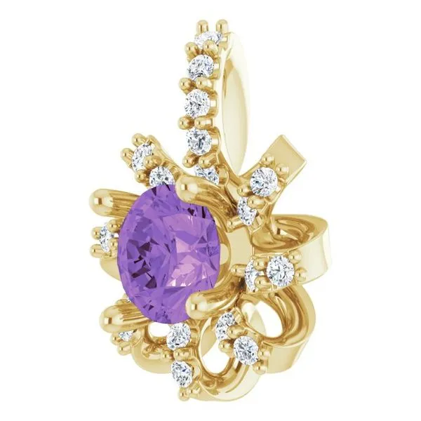 Halo-Style Pendant Image 2 Michael's Jewelry North Wilkesboro, NC