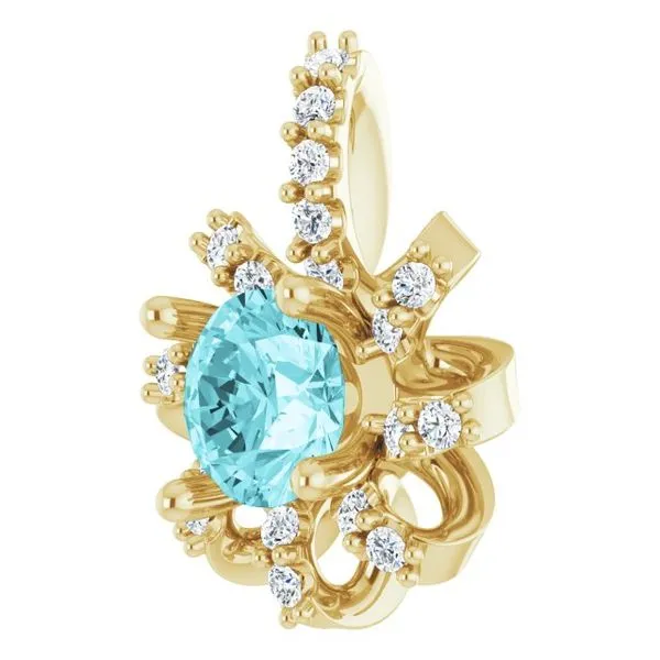 Halo-Style Pendant Image 2 Michael's Jewelry North Wilkesboro, NC