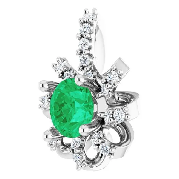 Halo-Style Pendant Image 2 D&M Jewelers Green Bay, WI