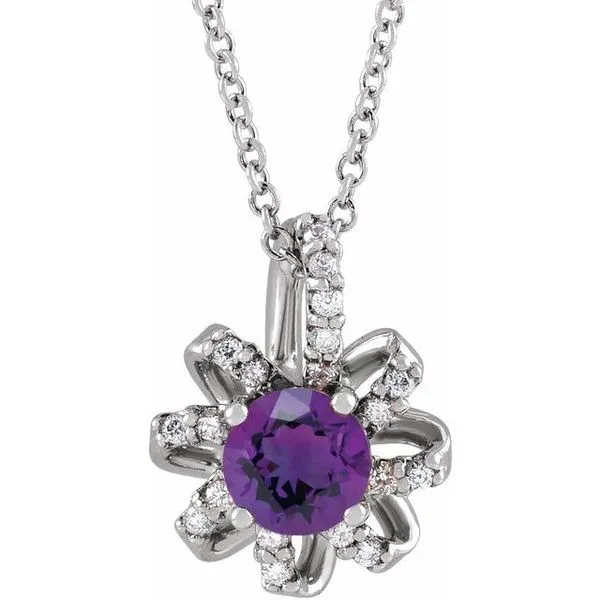 Halo-Style Necklace Hopman Jewelers Elkhart, IN