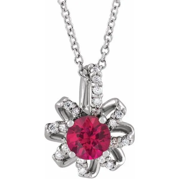 Halo-Style Necklace Henry B. Ball Jewelers Canton, OH