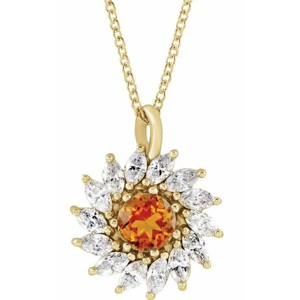 Halo-Style Necklace Cherry Street Jewelers Tulsa, OK