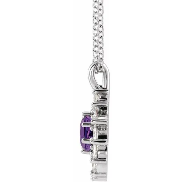 Halo-Style Necklace Image 2 The Diamond Shop, Inc. Lewiston, ID
