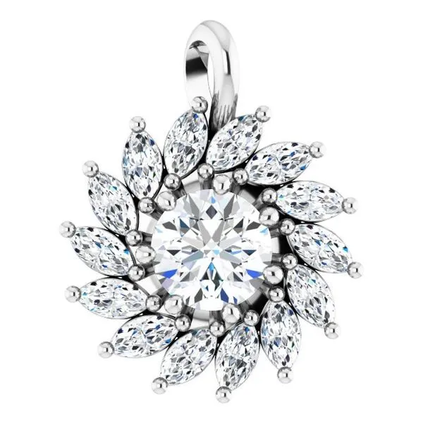 Halo-Style Pendant Woelk's House of Diamonds Russell, KS