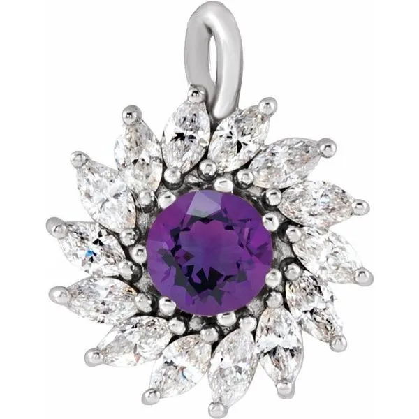 Halo-Style Pendant Gysbers Jewelry Waupun, WI