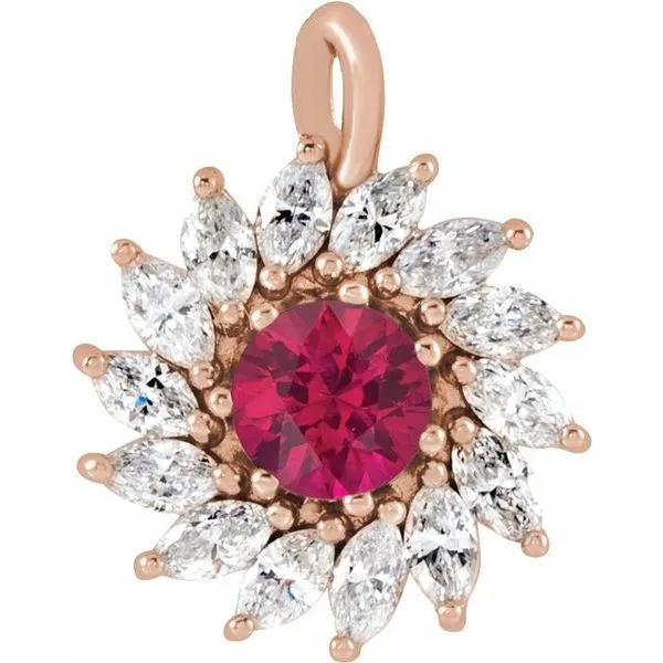 Halo-Style Pendant Henry B. Ball Jewelers Canton, OH