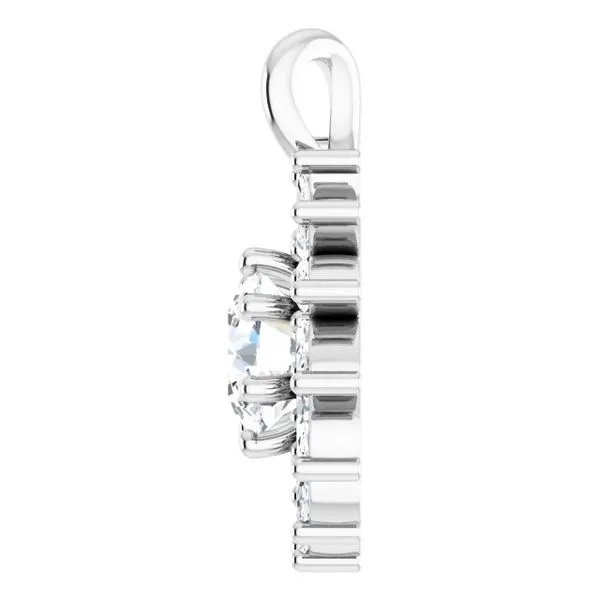 Halo-Style Pendant Image 3 J. Meredith Jewelers Delafield, WI