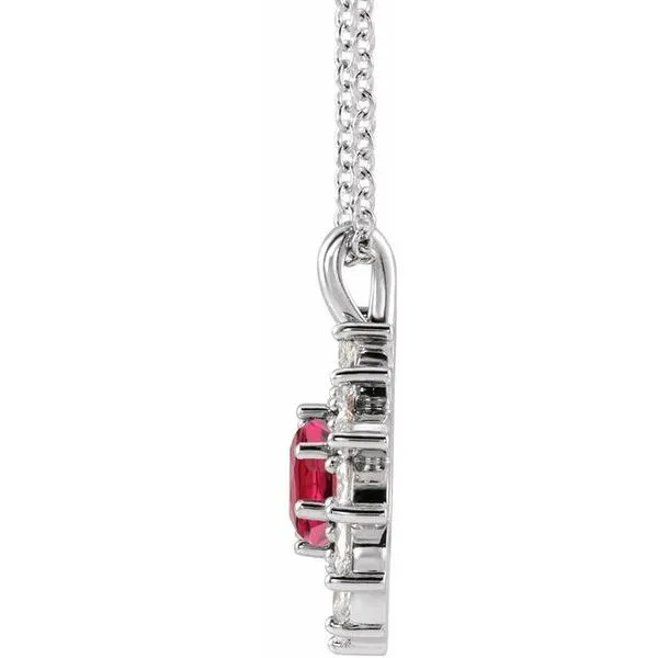 Halo-Style Necklace Image 2 Henry B. Ball Jewelers Canton, OH