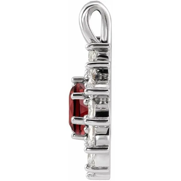 Halo-Style Pendant Image 2 Diny's Jewelers Middleton, WI