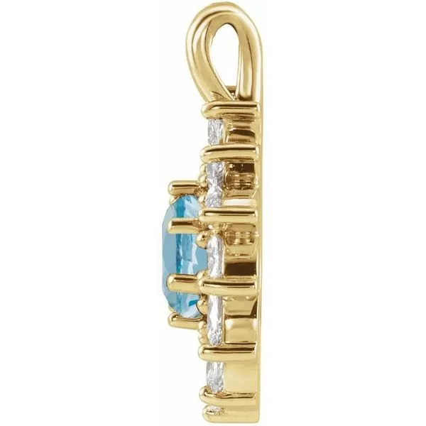 Halo-Style Pendant Image 2 J. Meredith Jewelers Delafield, WI