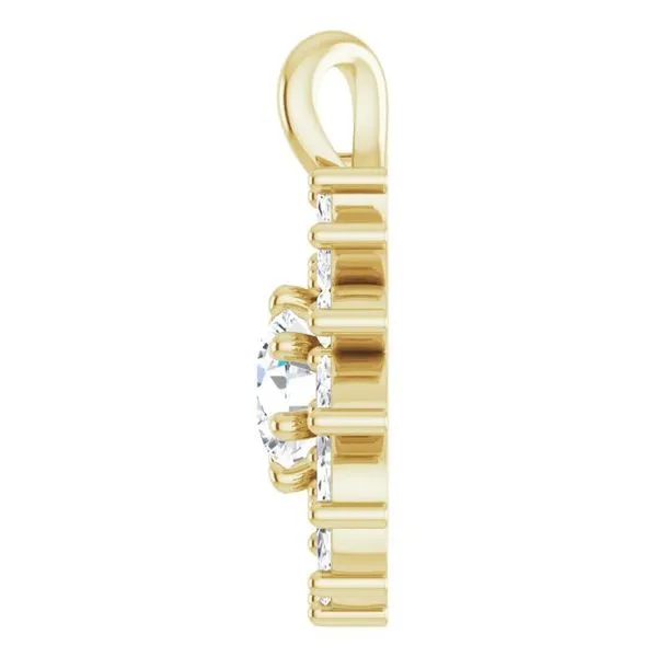 Halo-Style Pendant Image 3 Rasmussen Jewelers Spanish Fork, UT