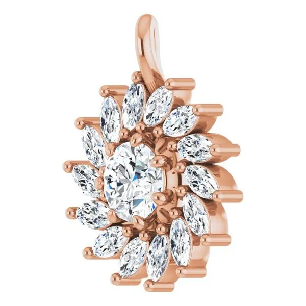 Halo-Style Pendant Image 2 Hopman Jewelers Elkhart, IN