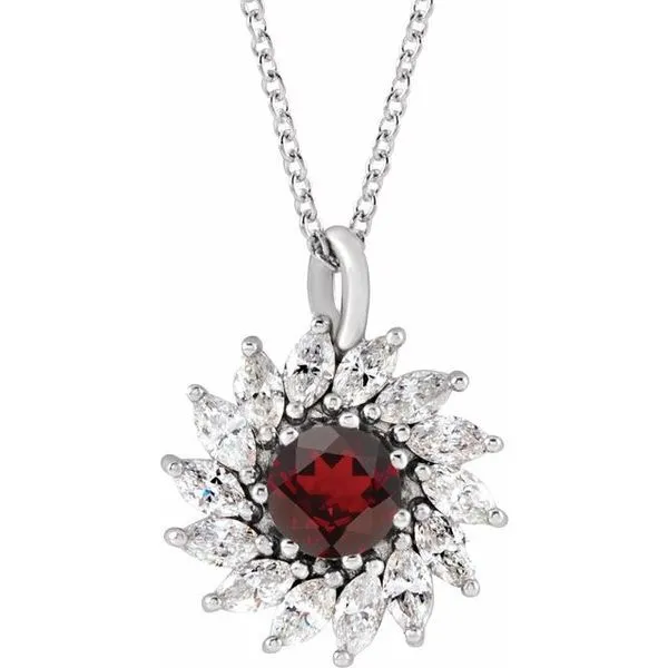 Halo-Style Necklace Becky Beck's Jewelry DeKalb, IL