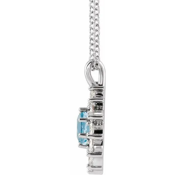 Halo-Style Necklace Image 2 Jerald Jewelers Latrobe, PA