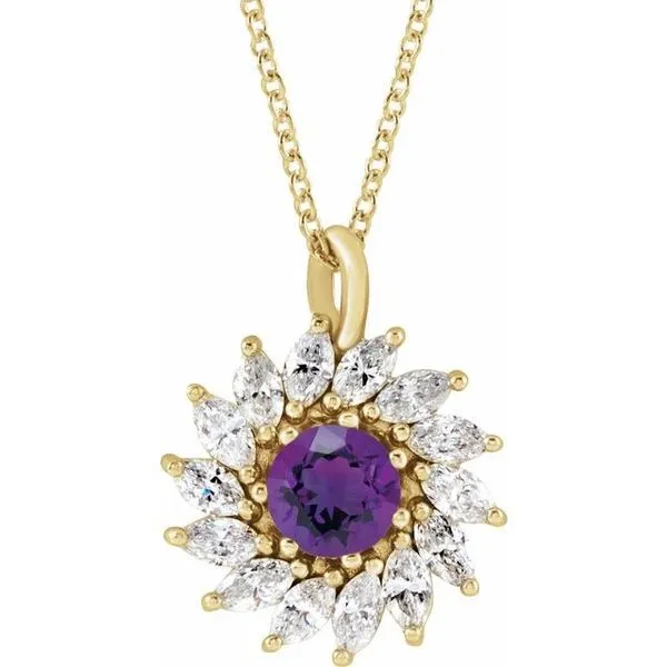 Halo-Style Necklace Comstock Jewelers Edmonds, WA