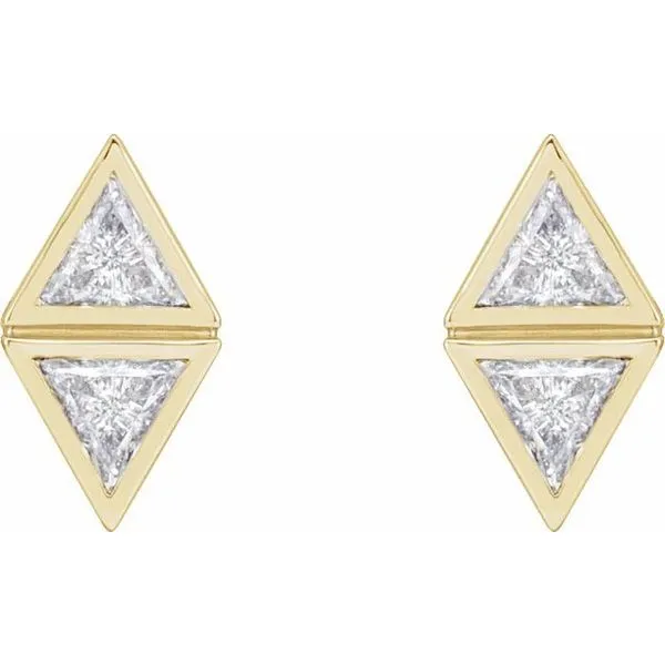 Two-Stone Bezel-Set Earrings Image 2 Jewelry Design Studio Jensen Beach, FL