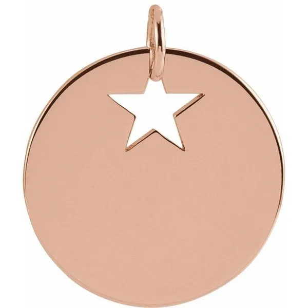 Engravable Pierced Heart or Star Pendant J. Meredith Jewelers Delafield, WI