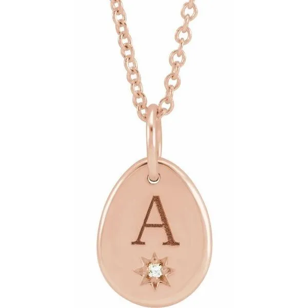 Engravable Accented Necklace Image 4 James & Williams Jewelers Berwyn, IL