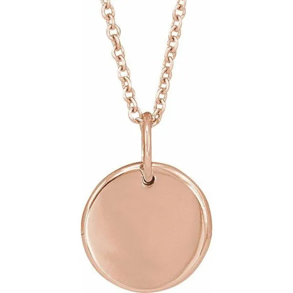 Engravable Accented Necklace Image 3 James & Williams Jewelers Berwyn, IL