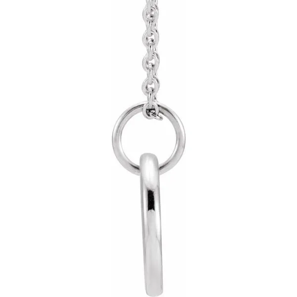 Engravable Accented Necklace Image 2 Hopman Jewelers Elkhart, IN