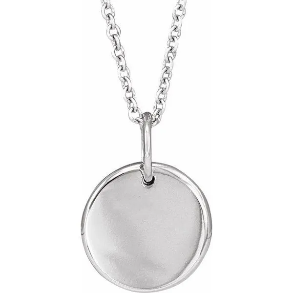 Engravable Accented Necklace Image 3 Rasmussen Jewelers Spanish Fork, UT