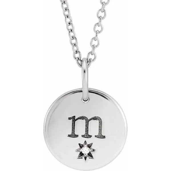 Engravable Accented Necklace Image 4 Rasmussen Jewelers Spanish Fork, UT