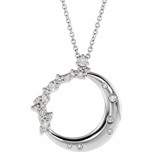 Crescent Moon Necklace Hopman Jewelers Elkhart, IN