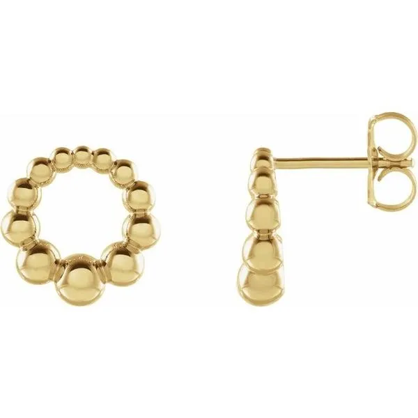 Beaded Circle Earrings Hopman Jewelers Elkhart, IN