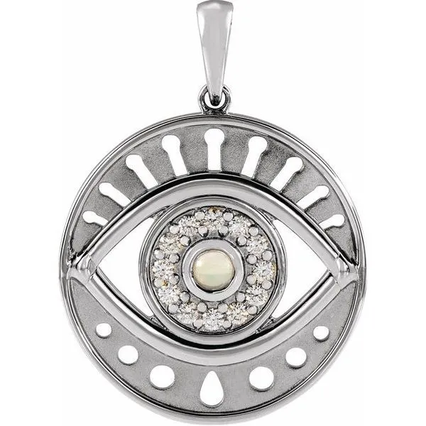 Accented Evil Eye Pendant Hopman Jewelers Elkhart, IN