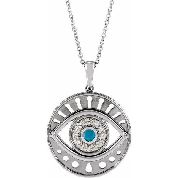 Accented Evil Eye Necklace Hopman Jewelers Elkhart, IN