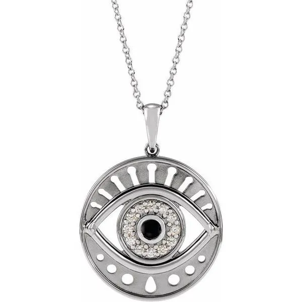 Accented Evil Eye Necklace J. Meredith Jewelers Delafield, WI