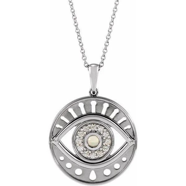 Accented Evil Eye Necklace James Wolf Jewelers Mason, OH