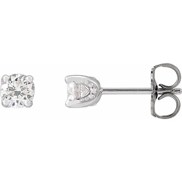 Round 4-Prong Stud Earrings Cherry Street Jewelers Tulsa, OK