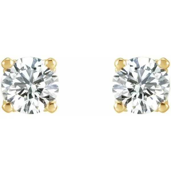 Round 4-Prong Stud Earrings Image 2 James & Williams Jewelers Berwyn, IL